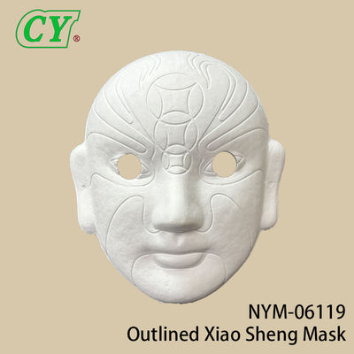 Maschere integrali fai da te bianche per feste, maschere di carta da dipingere in polpa per Halloween