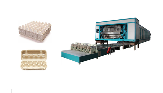 Linea di produzione di tipo rotativa biodegradabile completamente automatica con essiccatore e impilatore a più strati