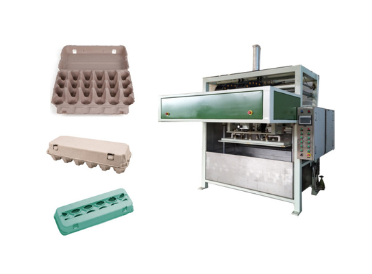Linea di produzione del cartone dell'uovo con la macchina a un solo strato della pressa a caldo e della linea di secchezza