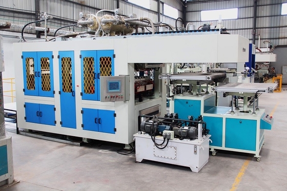Produzione di macchine di stampaggio di pasta completamente automatiche ad alte prestazioni per stoviglie monouso