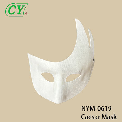 Maschera da volpe a forma di embrione bianco fai-da-te per bambini, maschera di carta a forma di gatto animale, pittura graffiti, maschera a mezza faccia