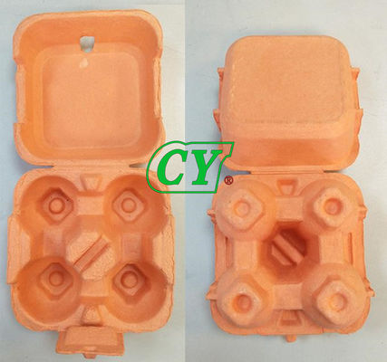 Uovo eliminabile Tray With dei prodotti non tossici della cartapesta 4 cavità