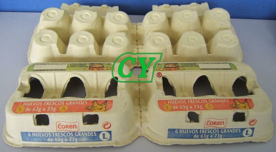 Uovo riciclato Tray For Holding Eggs della cartapesta dei prodotti della cartapesta